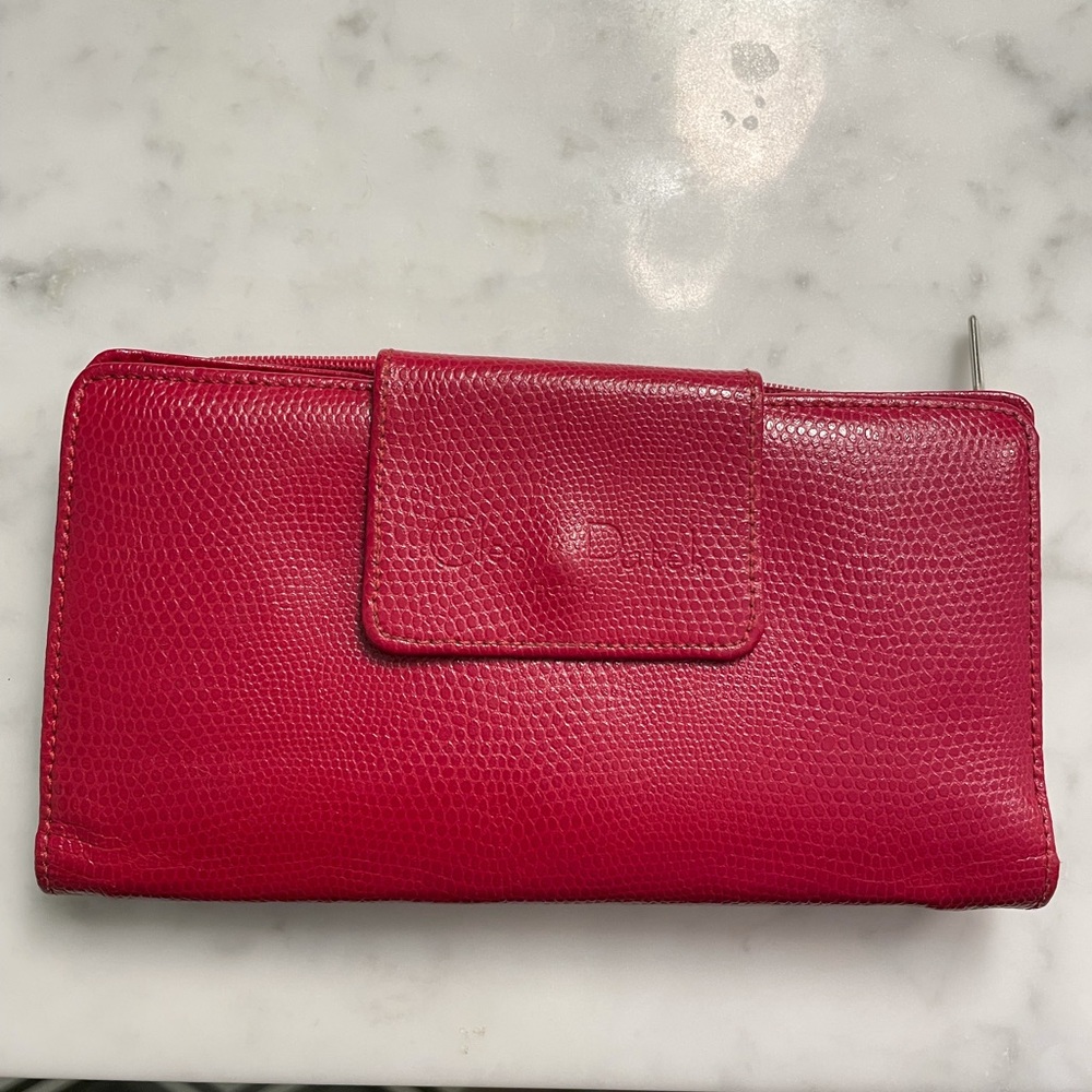 Cleo & Patel Paris red wallet